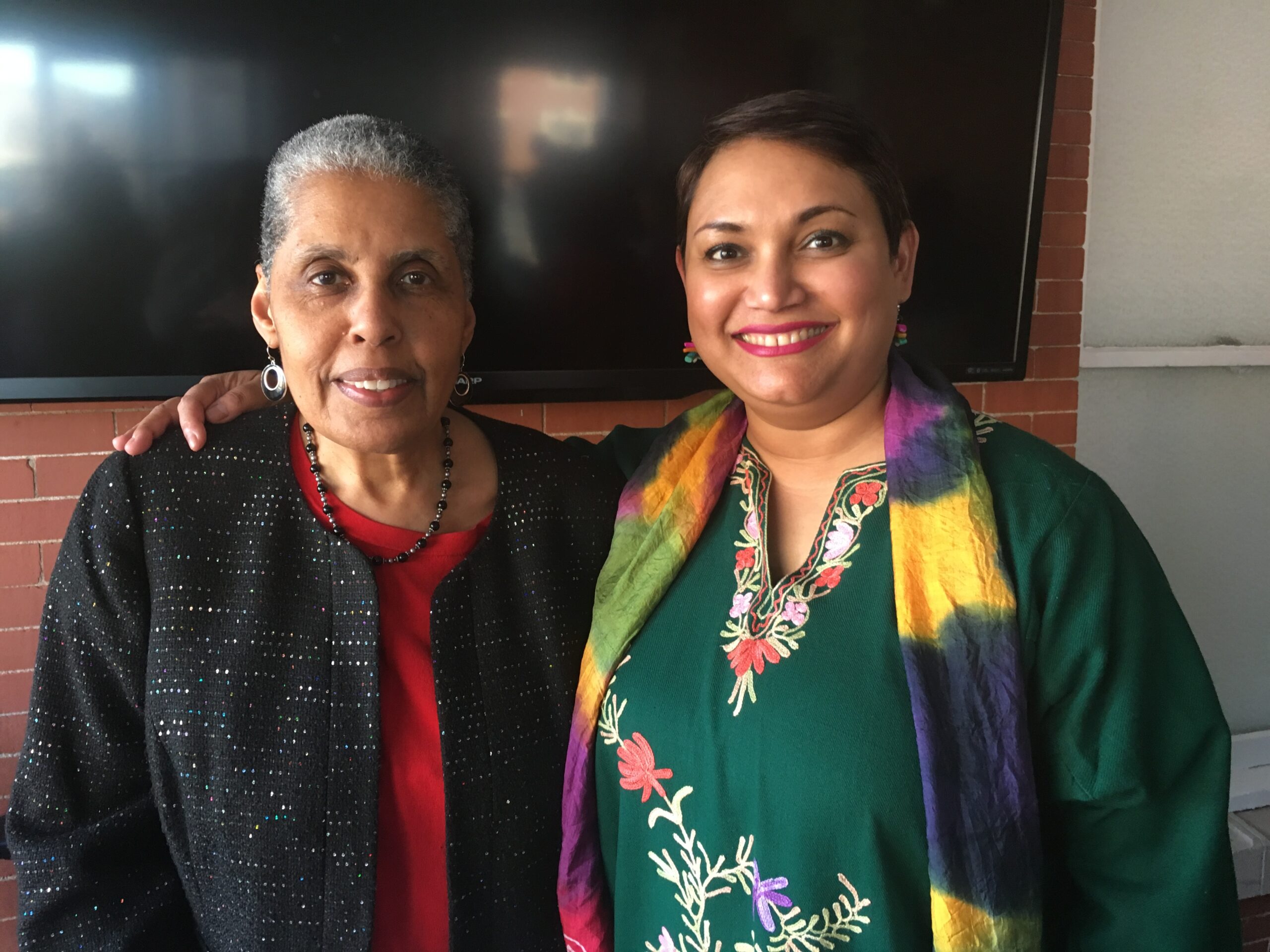 Dr. Farhana Sultana with Dr. Barbara Smith, renowned civil rights activist and scholar, at Syracuse University, 2018