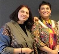 Dr. Farhana Sultana with Dr. Chandra T. Mohanty, renowned feminist scholar, at Syracuse University, 2012