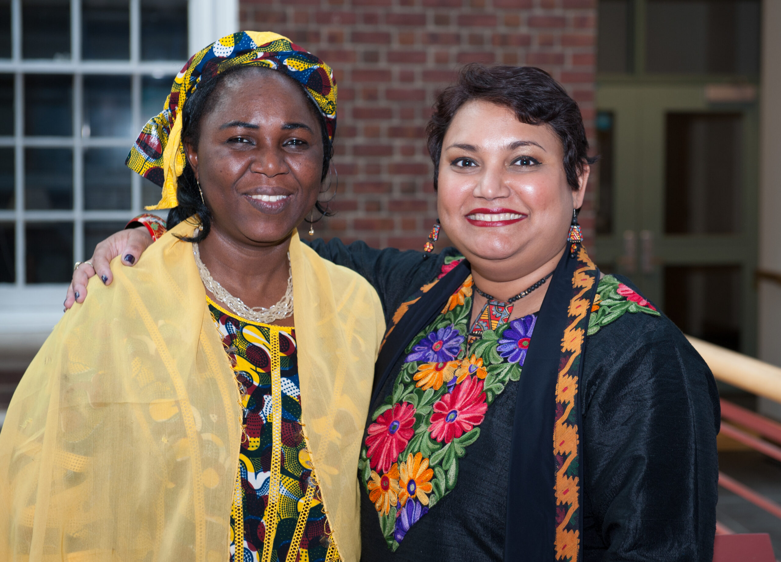 Dr. Farhana Sultana with Hauwa Ibrahim, human rights lawyer and Sakharov Laureate 2005, at Syracuse University, 2014