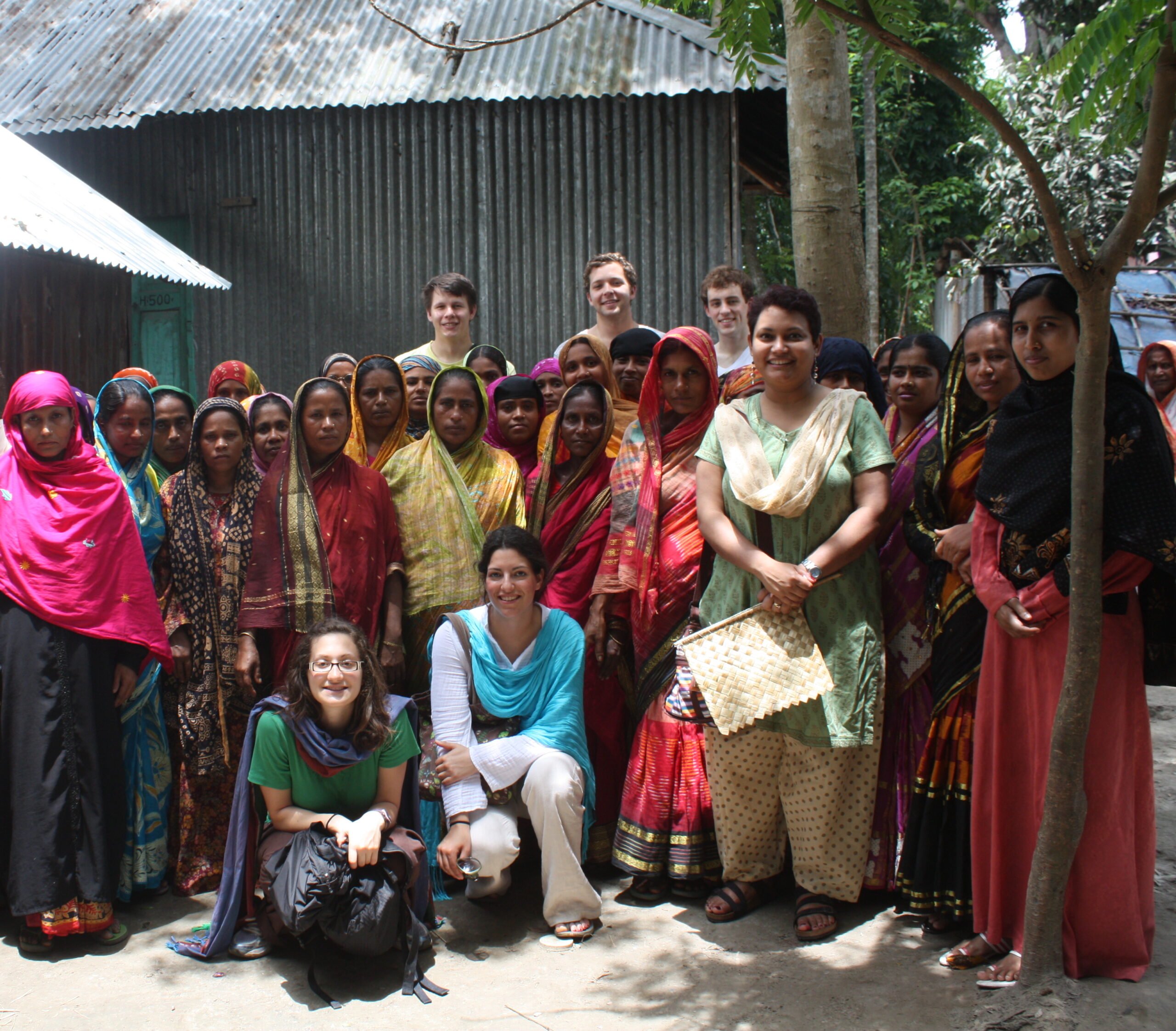 Dr. Farhana Sultana and students of Syracuse University during a field course in Comilla, Bangladesh, 2010